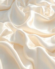 Obraz premium Closeup of natural cotton fabric texture soft white drapery textile studio setting high-quality detail