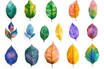 Obraz premium Stunning Watercolor Foliage Collection for Art Projects