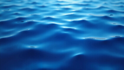 Obraz premium Gentle Blue Ocean Waves in Serene Rippling Pattern with Copy Space
