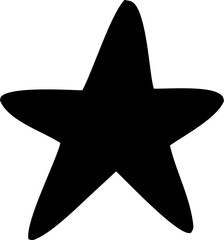 star on black background