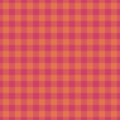 Horizontal check textile fabric, day background tartan seamless. Product texture pattern vector plaid in red color.