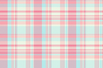 Effect pattern check vector, invitation tartan texture seamless. Madras textile fabric plaid background in light and white colors.