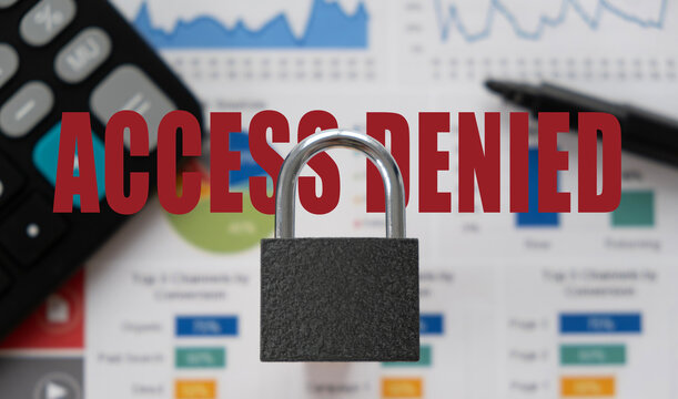 Access denied message on the screen