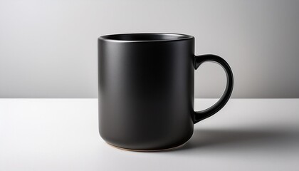 black cup isolated on white