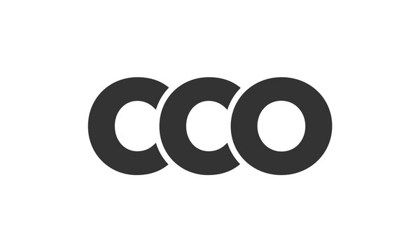 CCO logo design template with strong and modern bold text. Initial based vector logotype featuring simple and minimal typography. Trendy company identity.