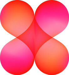 Colorful gradient Valentine's day heart background 