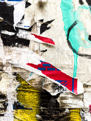 Fototapeta premium Captivating Grunge Textures of Old Posters as Backgrounds