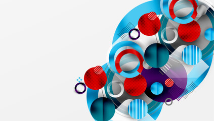 Abstract background - layered geometric shapes with smooth gradients and transparency