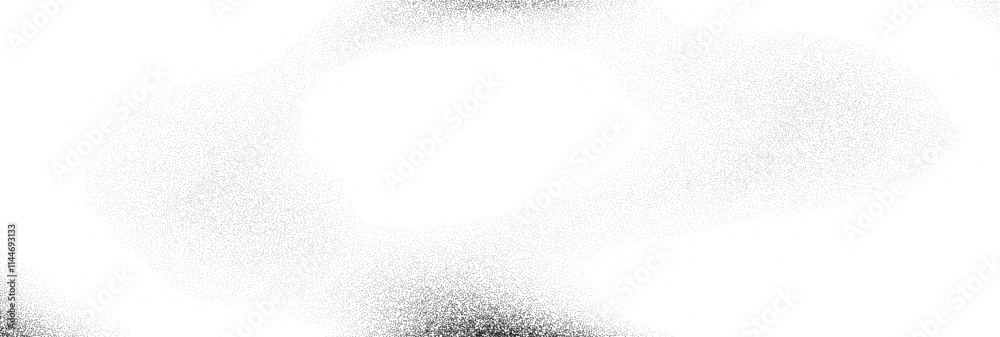 Wall mural grainy noise background with gradient dots and stipple texture. abstract sand and dust effect in bla