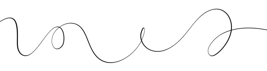 Abstract squiggly line pattern background with wavy and irregular loops. Thin curvy shapes background. Flat vector illustration isolated