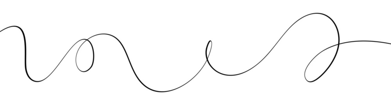 Abstract squiggly line pattern background with wavy and irregular loops. Thin curvy shapes background. Flat vector illustration isolated