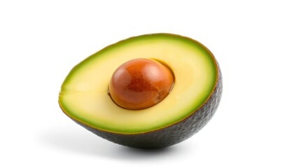 Avocado Isolated On White Background