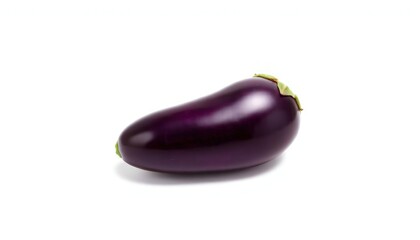 Eggplants Isolated On White Background