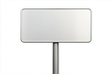 Fototapeta premium Selective focus sign pole isolated on white background, Metal sheet sign post with empty space for text on white.