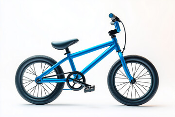 Fototapeta premium Selective focus kid bicycle isolated on white background, Bike for kid on white.