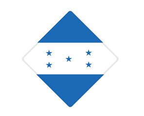 Honduras flag square shaped. vector