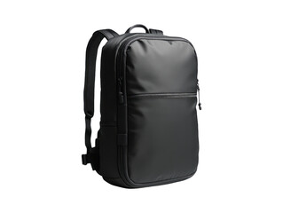 Naklejka premium Black Backpack Isolated on Transparent Background for Product Display