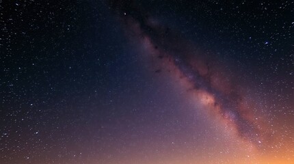 Obraz premium 4K Background Amazing Scenery of Starry Milky Way in Clear Night Sky