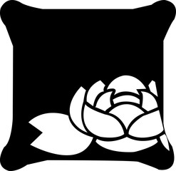 Pillow icon template, cotton, cover, head