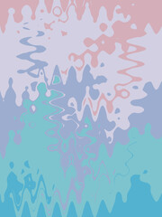 Pink blue green abstract design. Illustration for banner, poster.