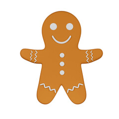 gingerbread man cookie christmas 3d icon, gingerbread man, christmas gingerbread man, gingerbread 3d icon, gingerbread 3d illustration