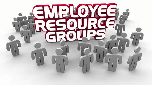 Employee Resource Groups Clubs Join Culture Interests Talk About Issues 3d Animation
