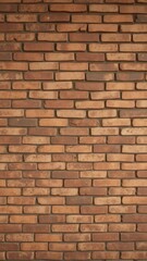 Obraz premium A richly textured, aged brick wall in classic warm tones, bricks,horizontal