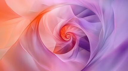 Obraz premium Abstract swirling pastel spiral.