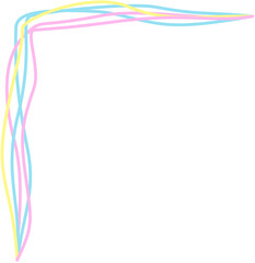 Colorful Corner doodle simple