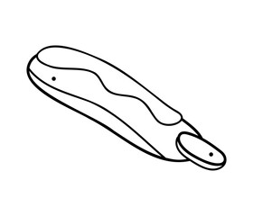 Popsicles ice cream in black outline. Clip art for your projects.