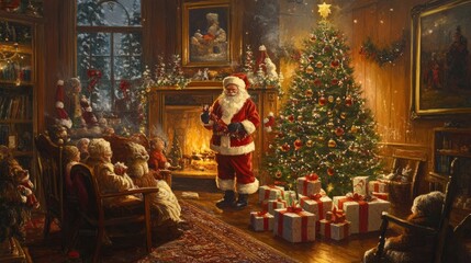 Fototapeta premium Festive Cheer. Christmas Concept