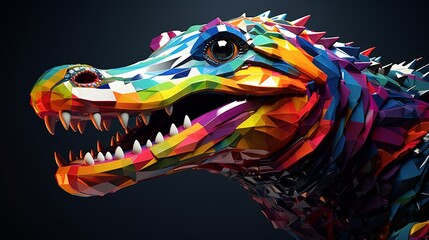 Colorful crocodile