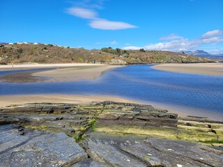Beautiful beach near Morfa Bychan
