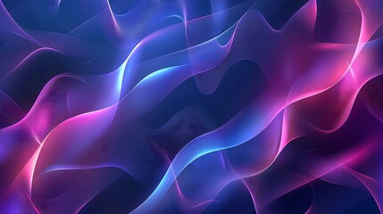 Obraz premium Abstract Purple and Blue Neon Wave Background