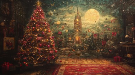 Obraz premium Festive Cheer. Christmas Concept