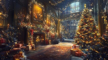 Obraz premium Festive Cheer. Christmas Concept