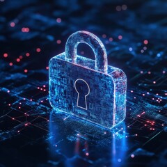 padlock and key cybersecurity