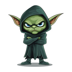 Vector Hooded Goblin