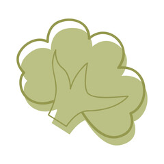 Doodle bush color. Clip art for your projects.