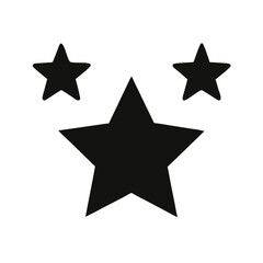 Obraz premium Simple Black Star Icon Graphic