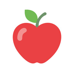 Fototapeta premium Simple Red Apple Illustration