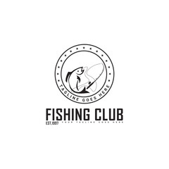 Fish logo design. Fishing logo Illustration design vector