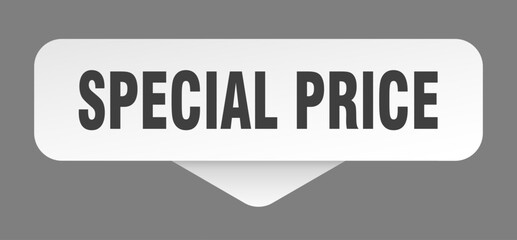 SPECIAL PRICE banner, button, sign