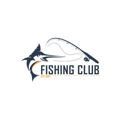 Fish logo design. Fishing logo Illustration design vector
