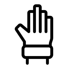 Gardening glove icon