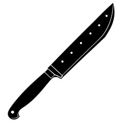 knife on a white background