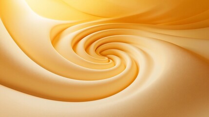 Abstract swirl of creamy yellow liquid, flowing texture.