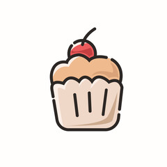 Cute Cupcake Icon