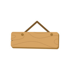 Illustration of an Wooden Board Signs