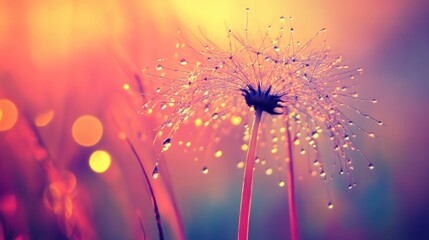 Obraz premium Liquid blown into vivid arcs, droplets scattering into intricate textures under soft, contrasting light.